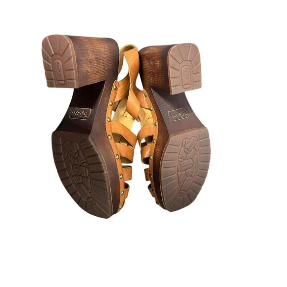 Korks By Kork Ease Whitney Platform Sandals Clogs, Women's Size 10 M Tan - Picture 6 of 7